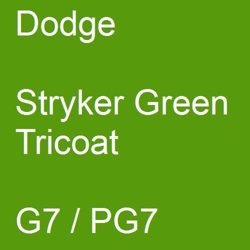 Dodge, Stryker Green Tricoat, G7 / PG7.